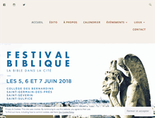 Tablet Screenshot of festivalbiblique.org